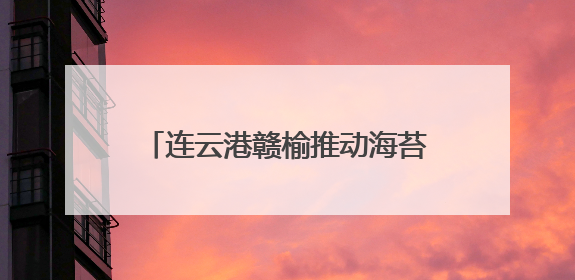 连云港赣榆推动海苔老产业向“新”发展